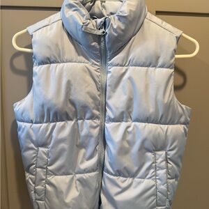 Old Navy Pale Blue Quilted Puffer Vest
